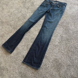 Citizens Of Humanity Kelly Low Rise Dark Blue Flare Jeans